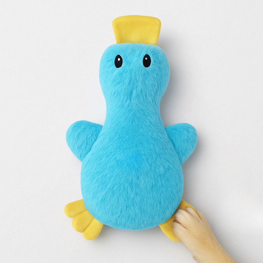 Dog Chew Toy Plush Duck with Squeaker