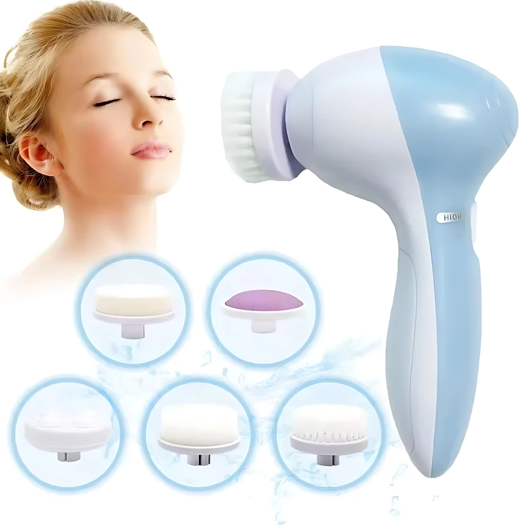 Facial Cleansing Brush with Massage Attachments