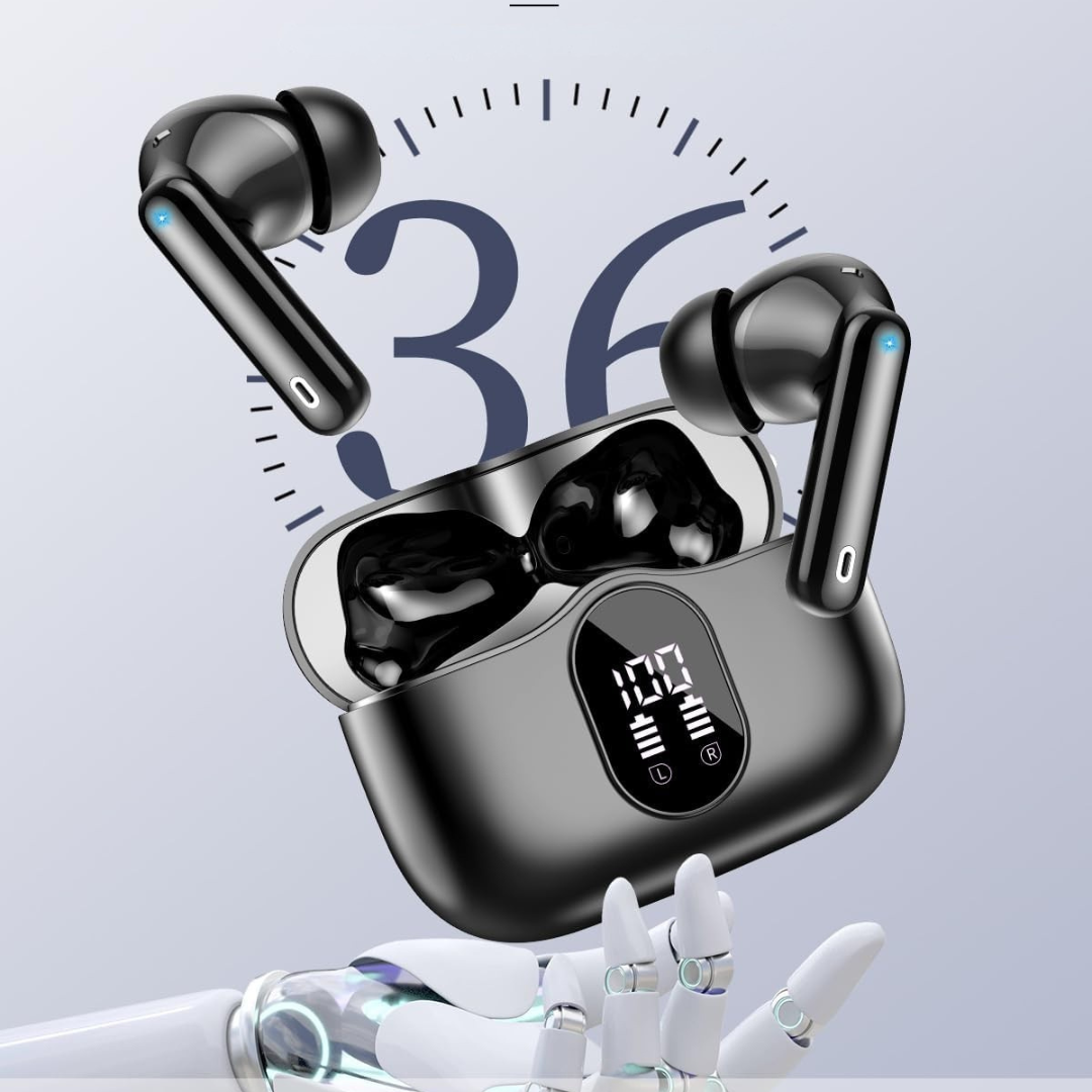 Headphones Wireless Bluetooth Noise Cancelling Earbuds