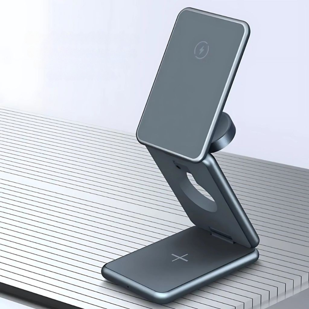 Wireless Phone Charger with Foldable Stand