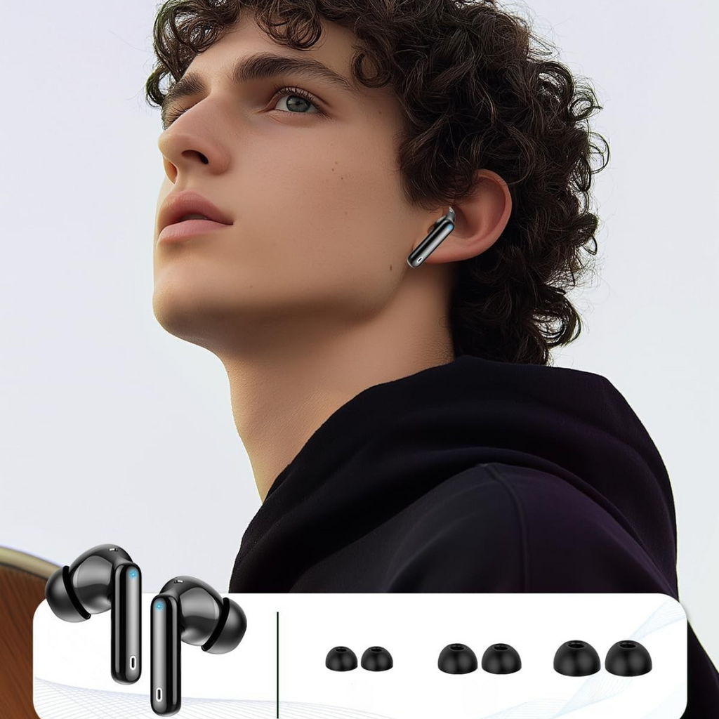 Headphones Wireless Bluetooth Noise Cancelling Earbuds