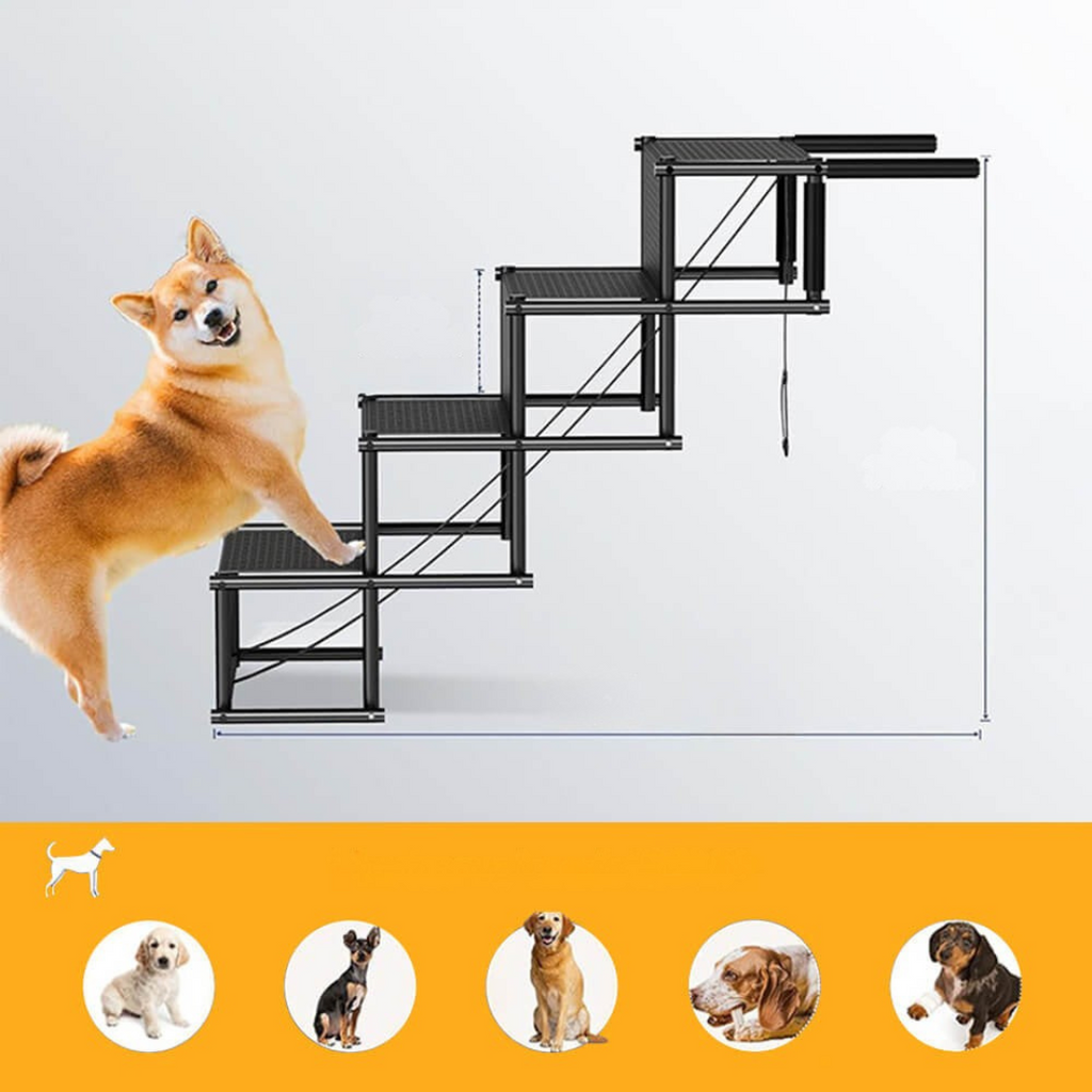Dog Steps Foldable Non-Slip Car Ramp Stairs