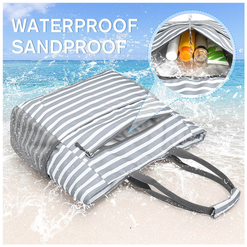 Beach Bag Waterproof Large Foldable Tote