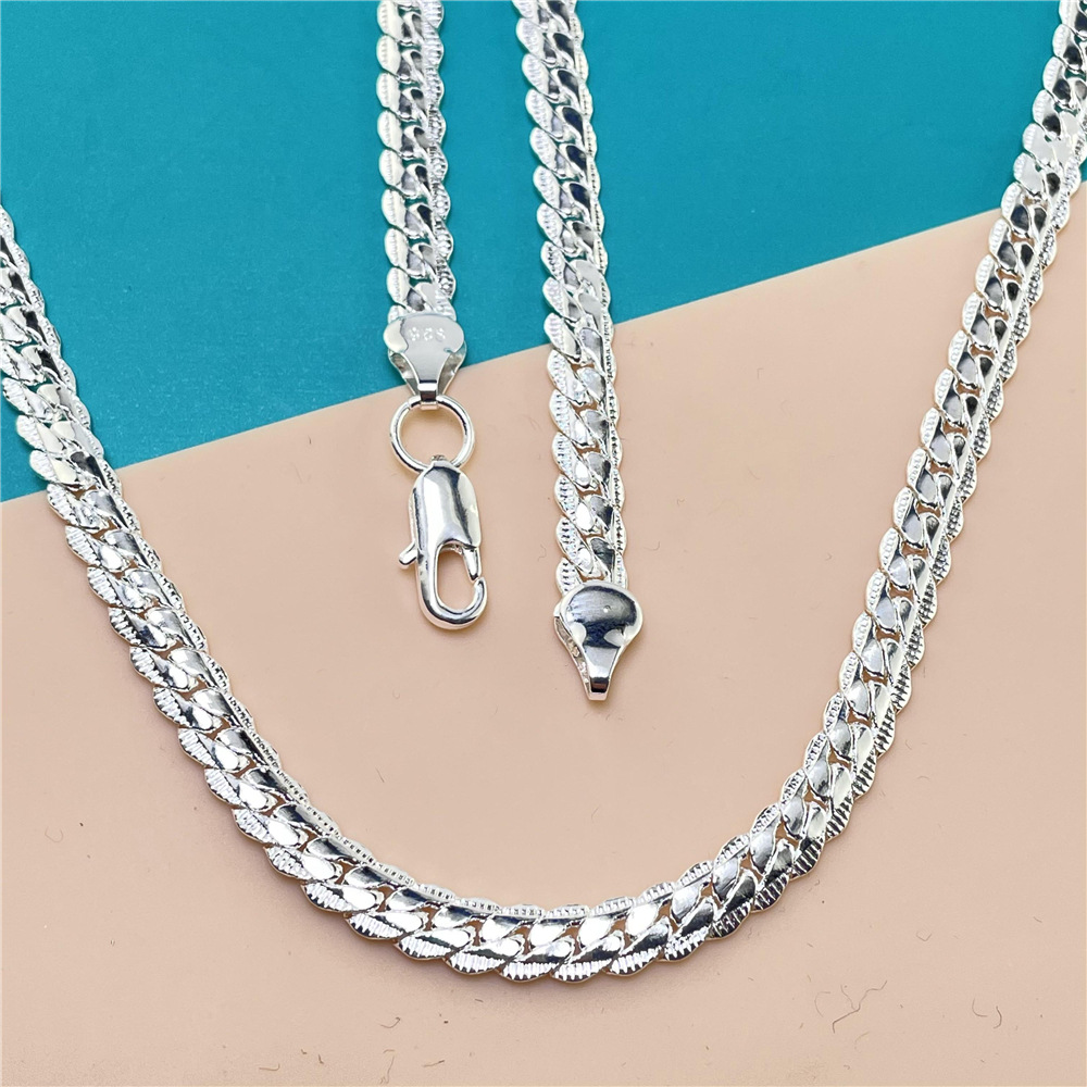 Sterling Silver Chain Necklace for Women Elegant Gift