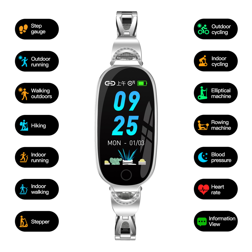 Smart Fitness Watch for Women with Bracelet Strap