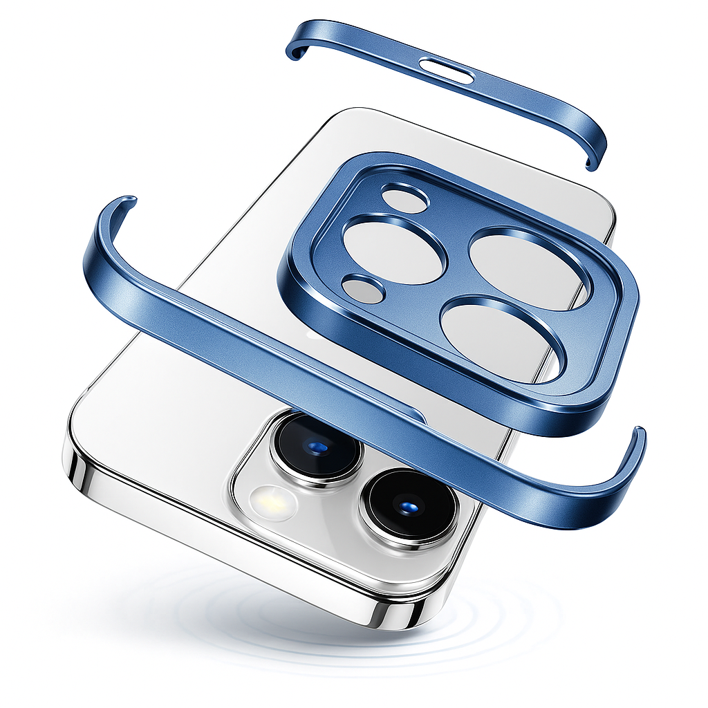 Phone Case Minimalist Slim Protective Metal Cover