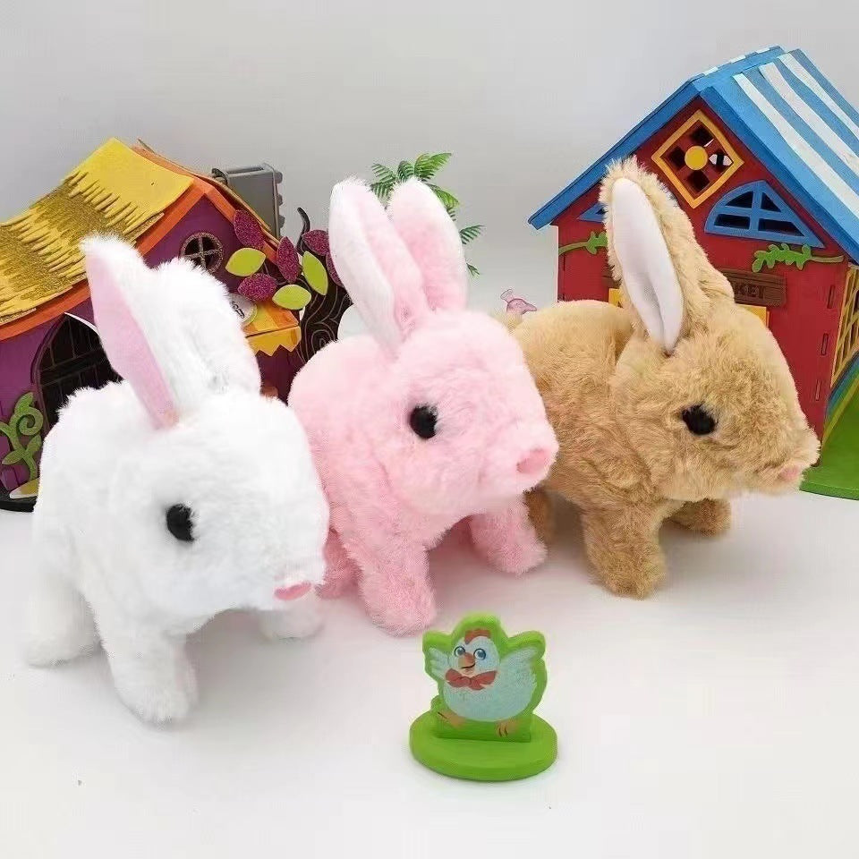 Plush Bunny Toy Soft Hopping Rabbit