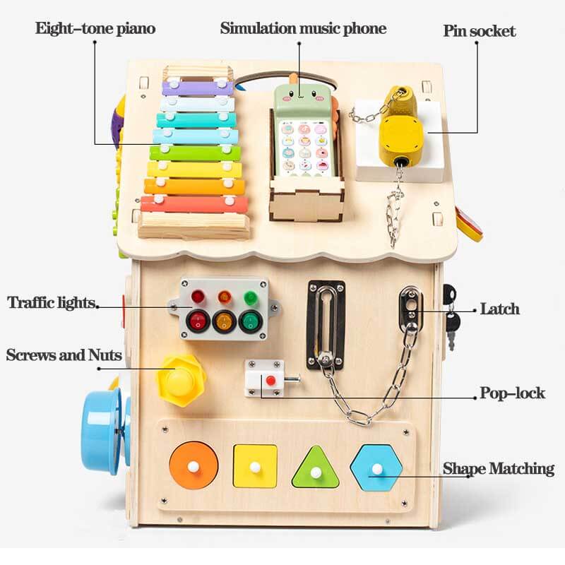 Wooden Kids Activity Learning Play Centre