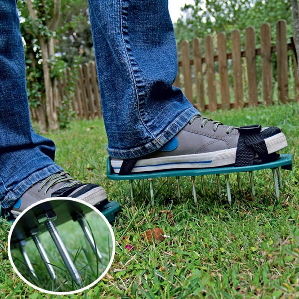 Lawn Aerator Shoes | Spiked Gardening Footwear for Healthy Grass