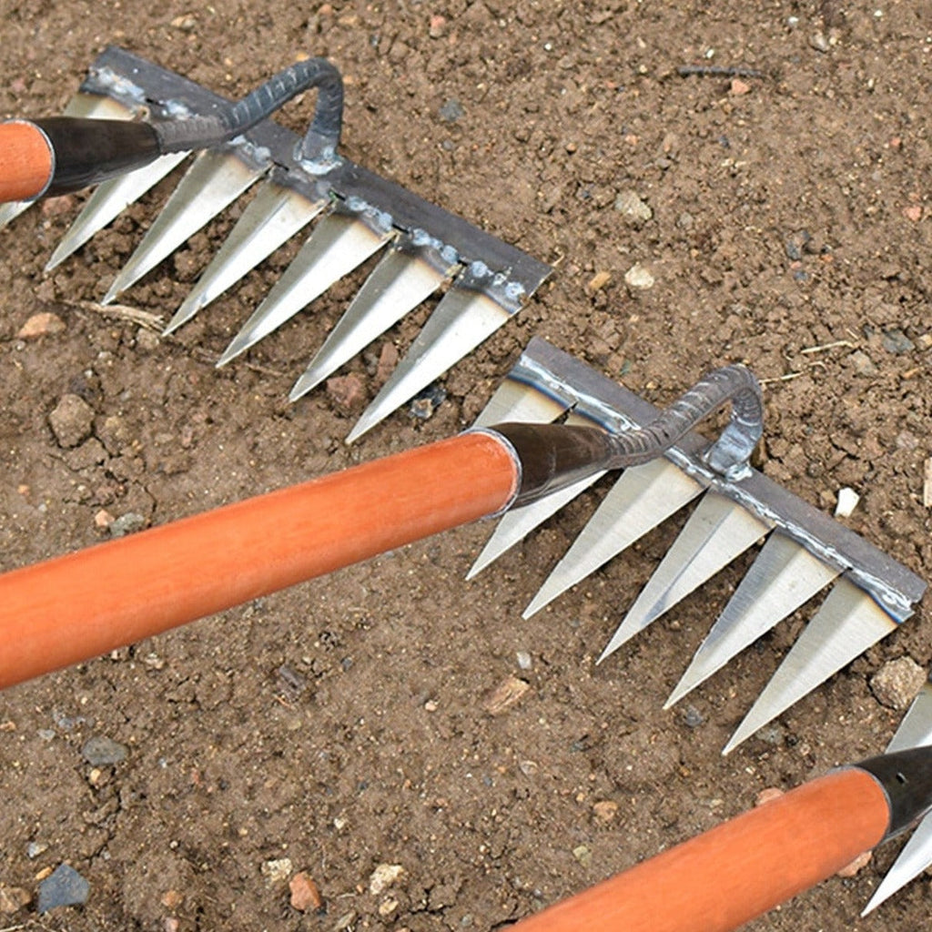 RootRake Pro | Heavy-Duty Garden Rake for Landscaping