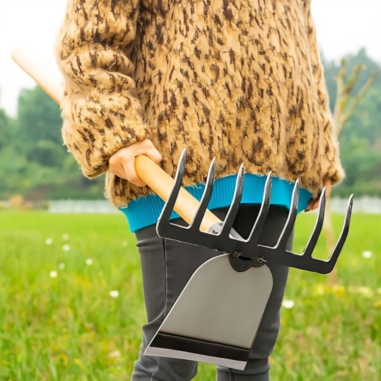 GardenMaster 2-in-1 | Heavy-Duty Rake Hoe for Soil Prep