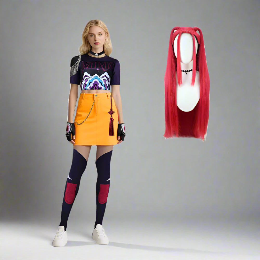 Girls Halloween Costume Pop Star Outfit Set