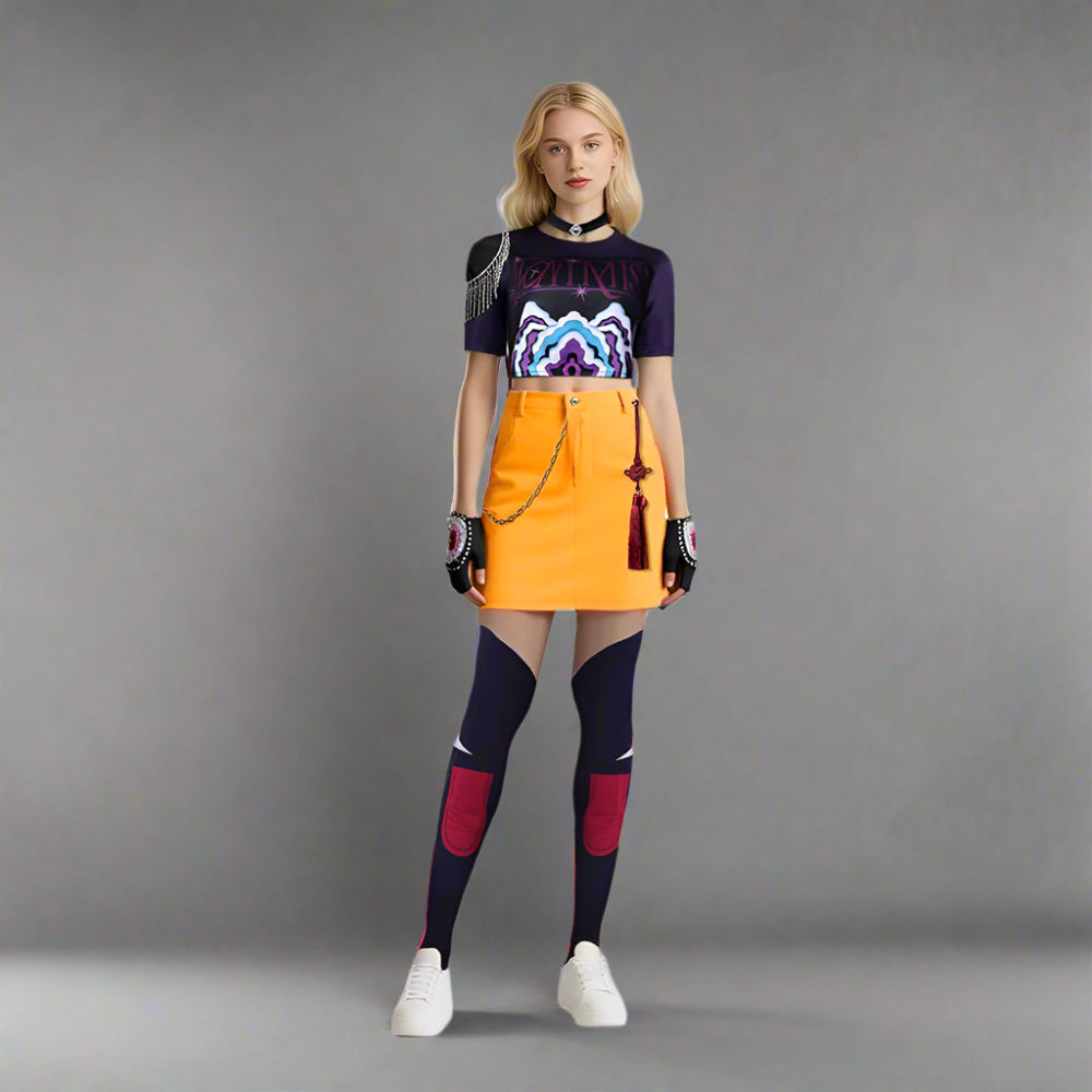 Girls Halloween Costume Pop Star Outfit Set