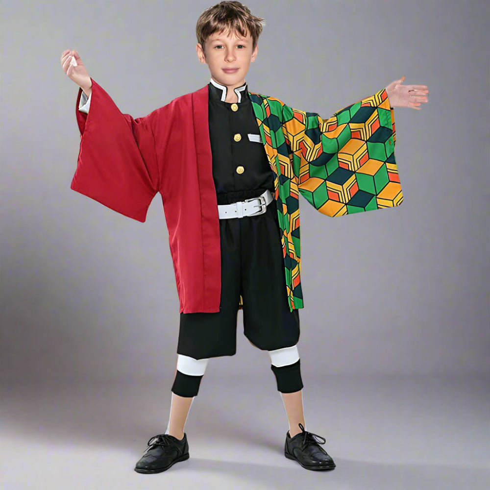 Halloween Costume Kids Anime Kimono Outfit Set