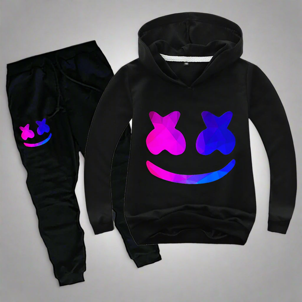 Halloween Costume Kids DJ Hoodie Pants Set