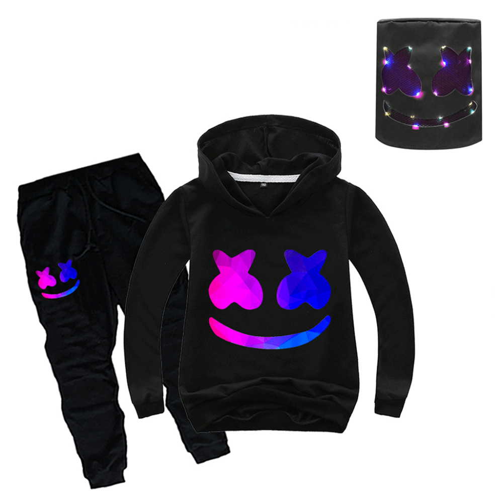 Halloween Costume Kids DJ Hoodie Pants Set
