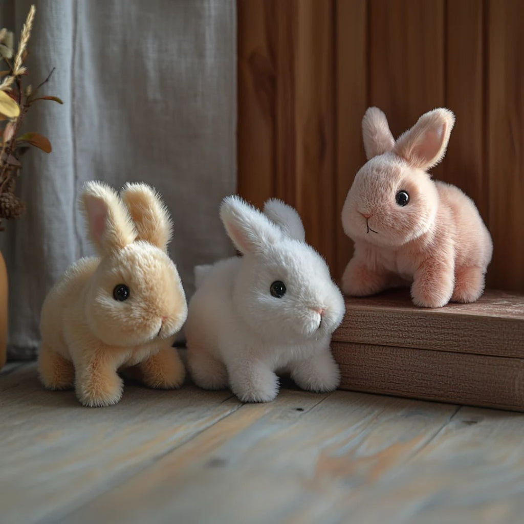 Plush Bunny Toy with Soft Fur and Details