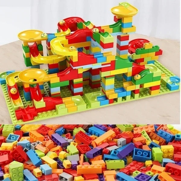 Marble Run Building Blocks Toy Set