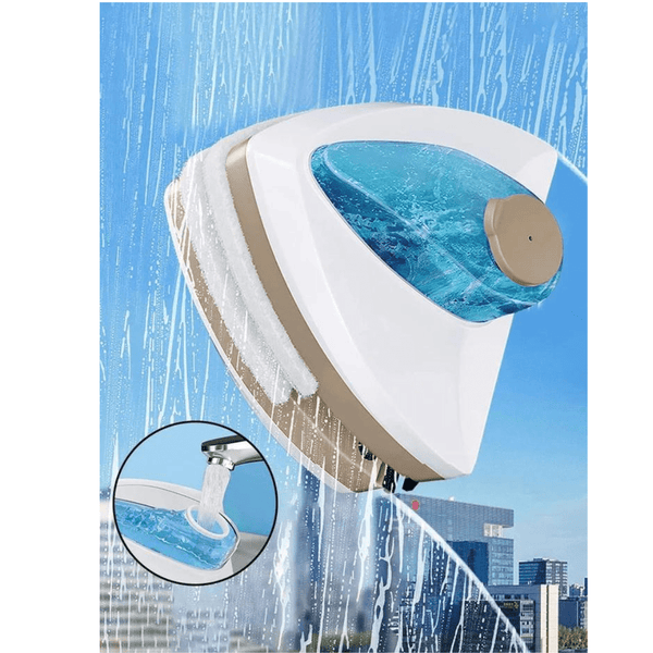 Window Cleaner with Magnetic Dual-Sided Design