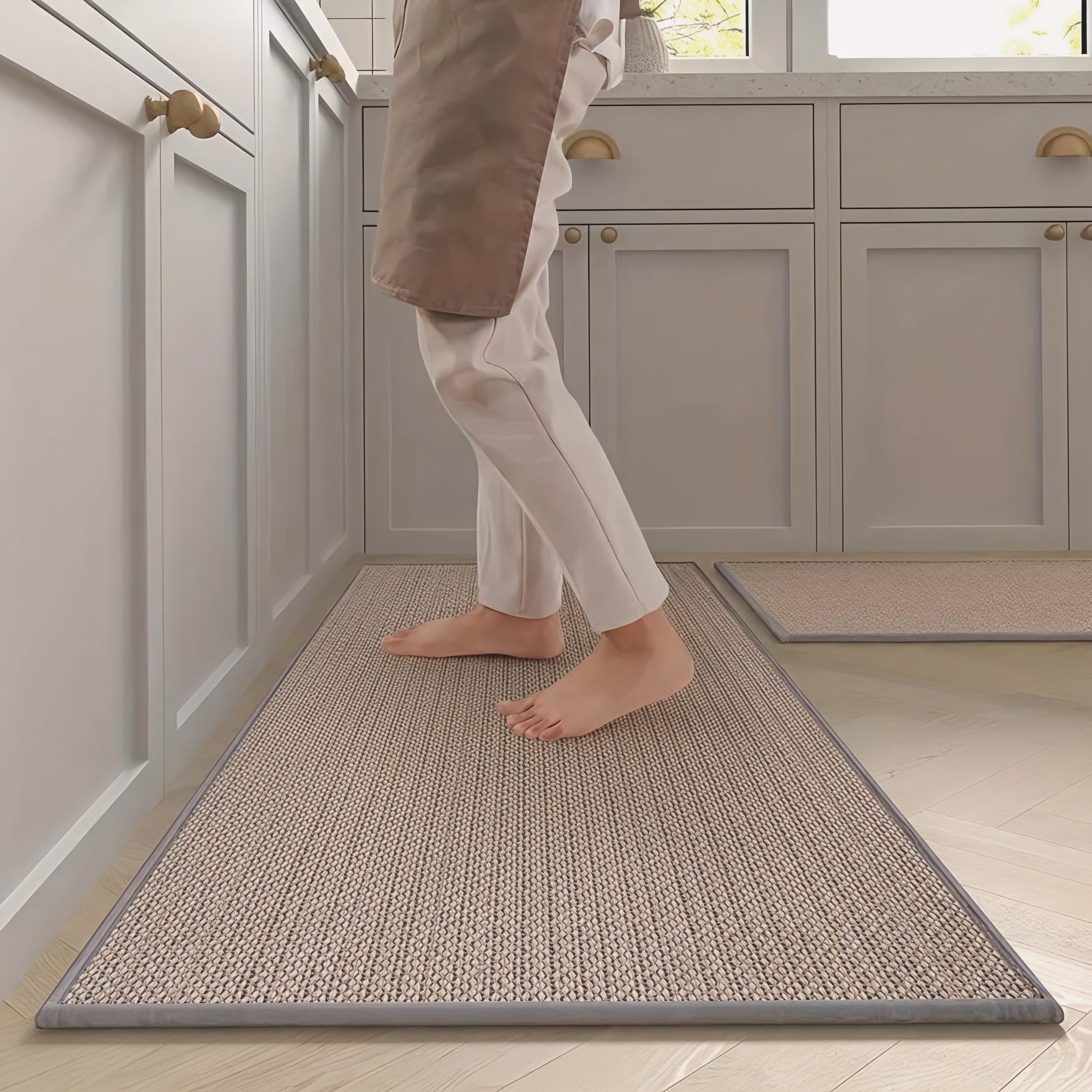 Kitchen Floor Mat Set Non Slip Twill