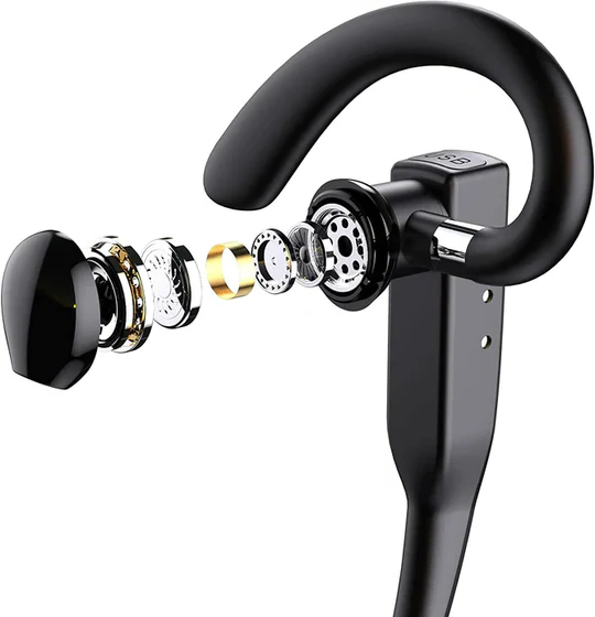 Bluetooth Headset with Mic Noise Cancelling Earpiece