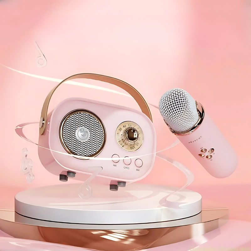 Karaoke Machine Retro Bluetooth Music Speaker Set