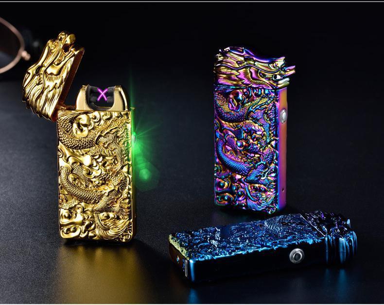 Plasma Dragon Engraved Rechargeable Lighter