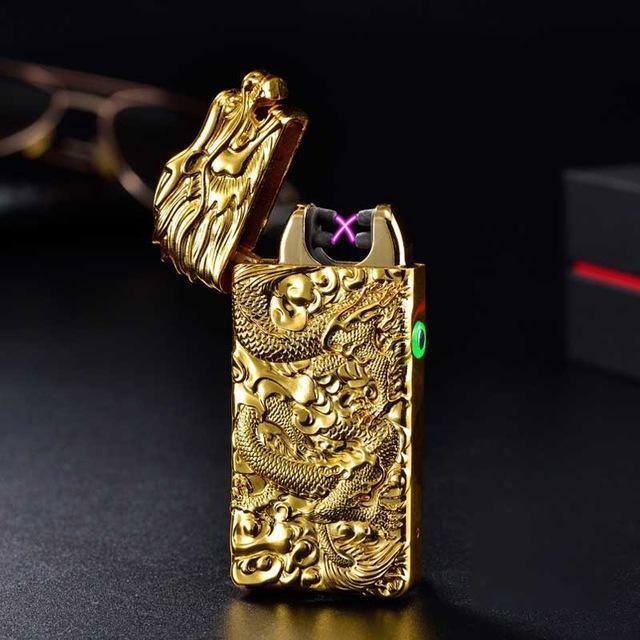 Plasma Dragon Engraved Rechargeable Lighter