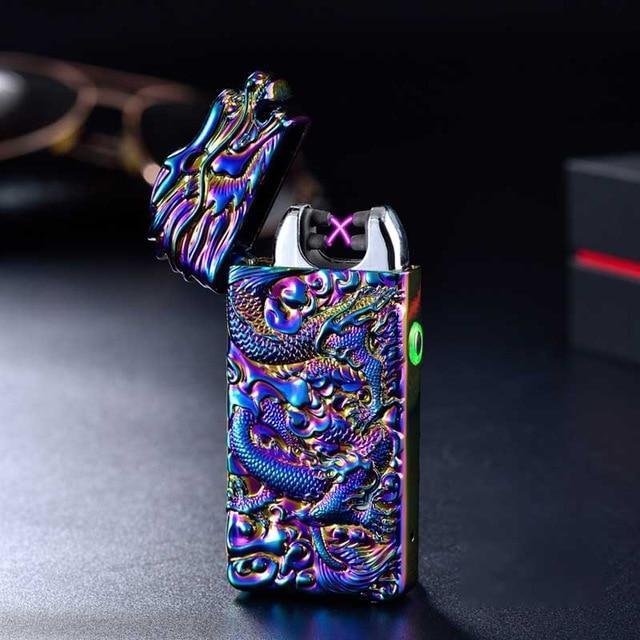 Plasma Dragon Engraved Rechargeable Lighter