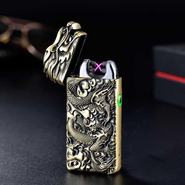Plasma Dragon Engraved Rechargeable Lighter