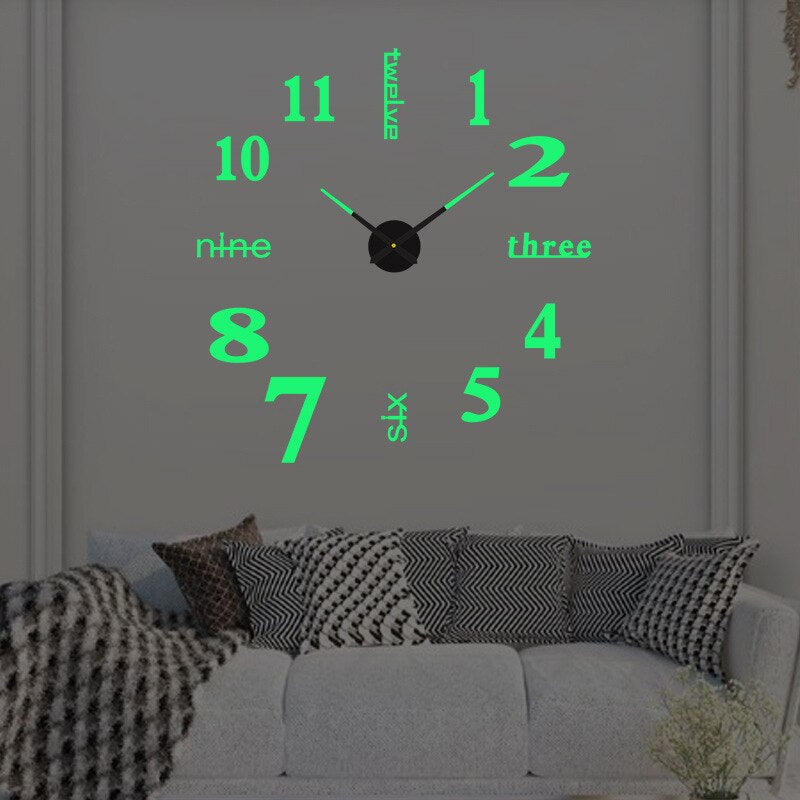 Wall Clock Modern Oversized Decorative Timepiece