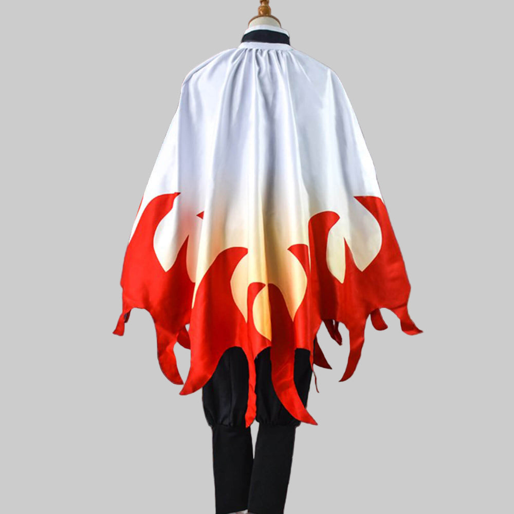 Halloween Costume Flame Samurai Cosplay Outfit