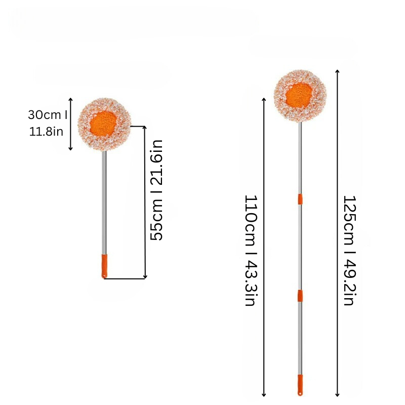 Microfibre Spin Mop Set Adjustable Cleaning Tool