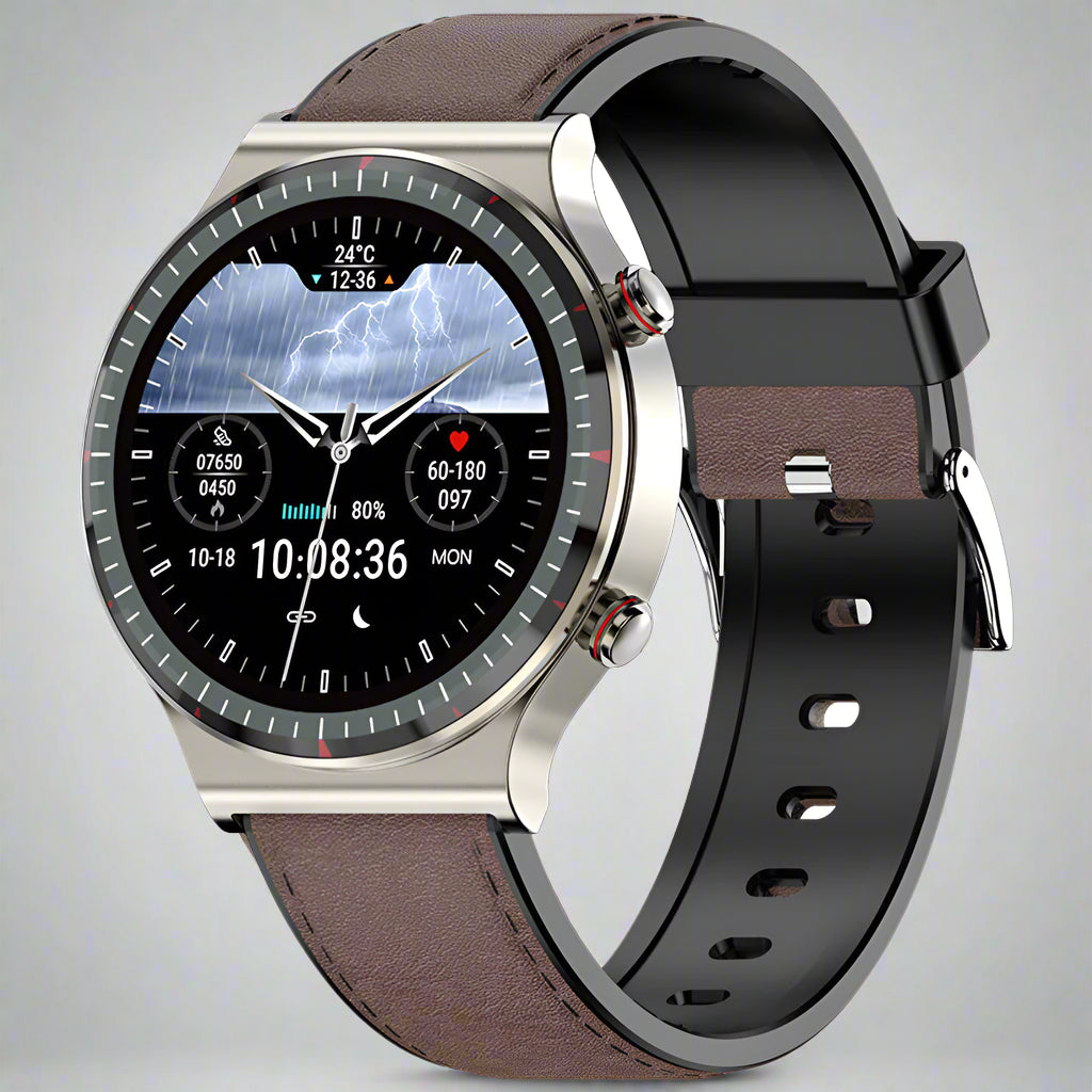 Smartwatch Stainless Steel Health Tracking Fitness Sports Watch