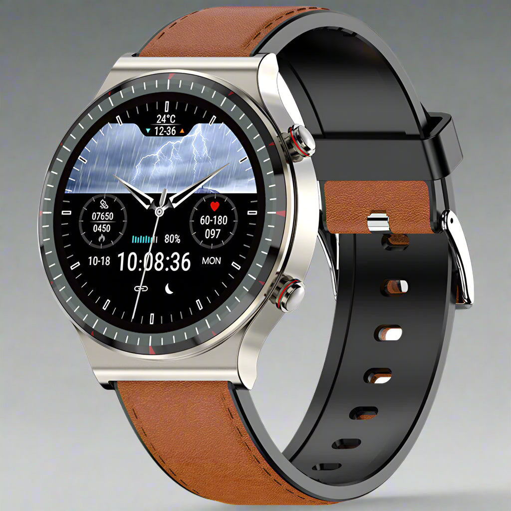 Smartwatch Stainless Steel Health Tracking Fitness Sports Watch