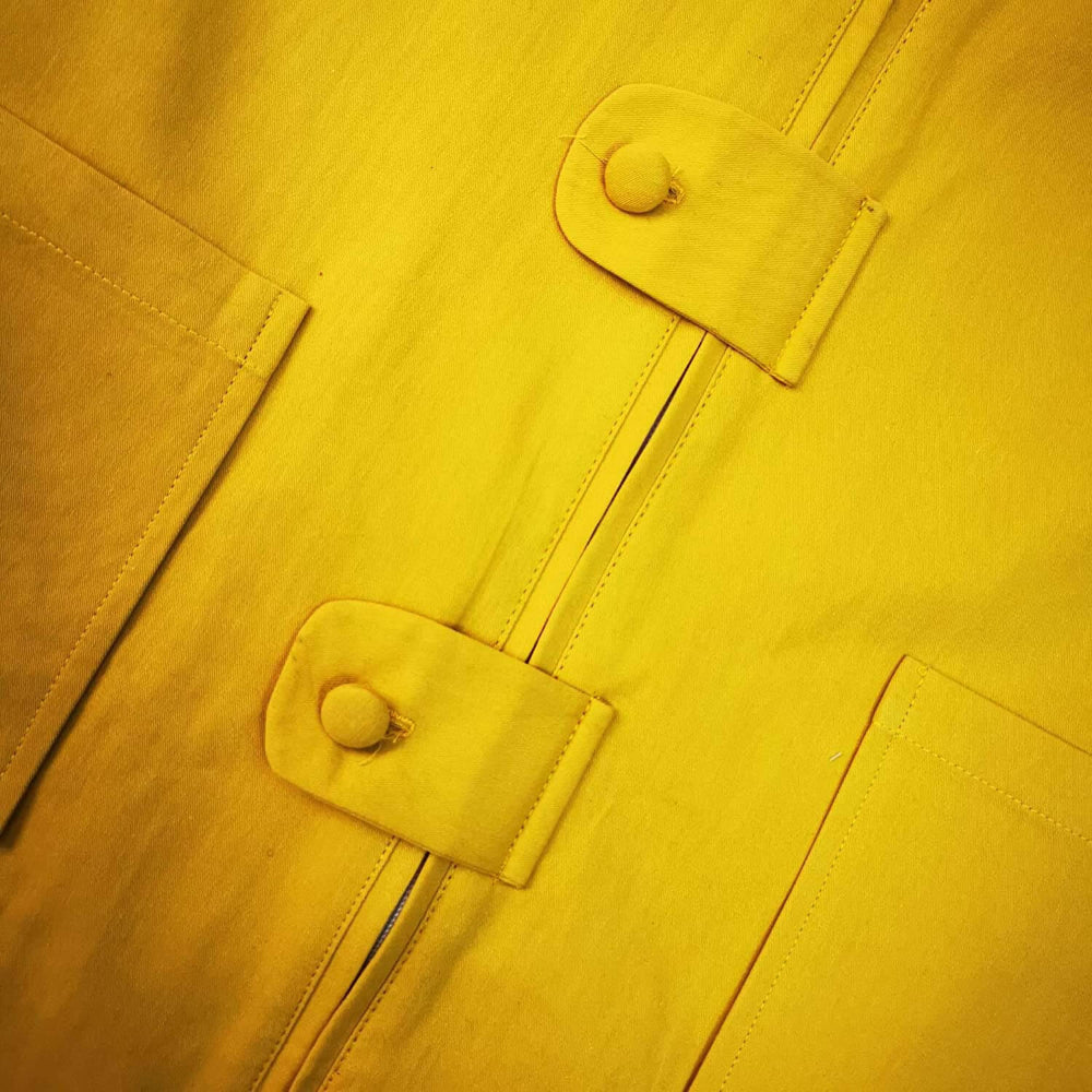 Halloween Costume Yellow Hooded Raincoat Jacket