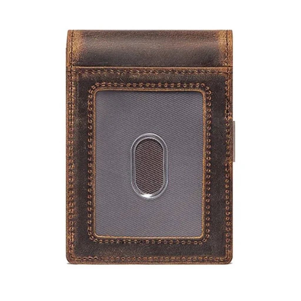Leather Wallet RFID Slim Card Holder Pouch