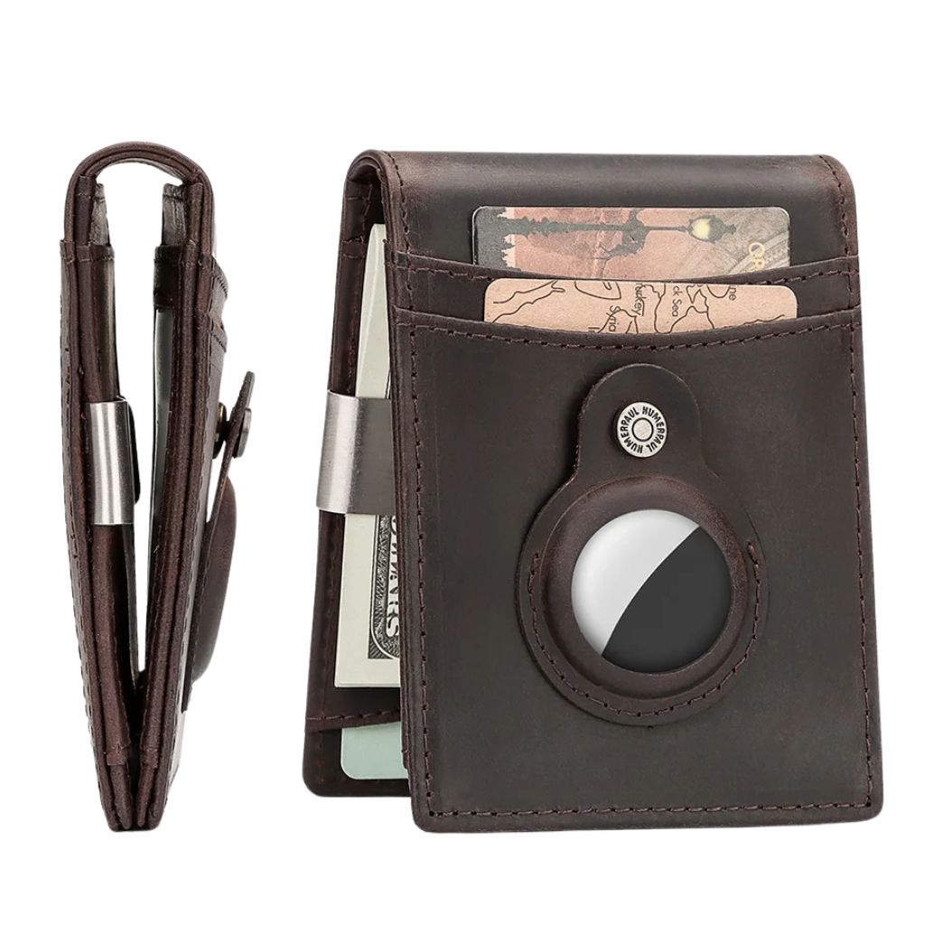 Leather Wallet RFID Slim Card Holder Pouch