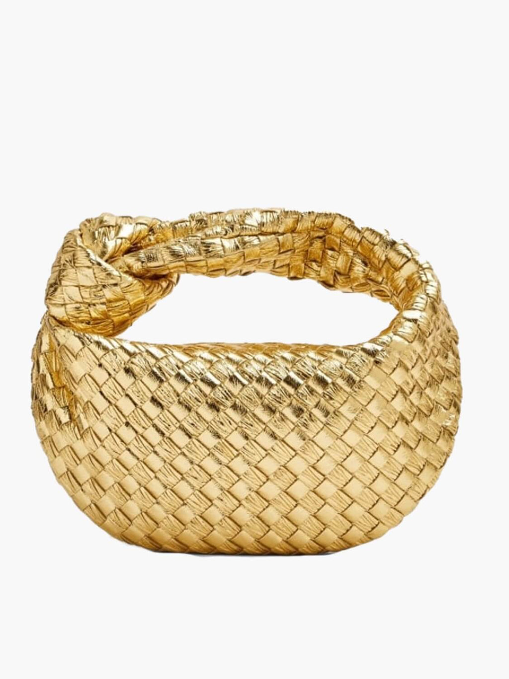 Handbag Vegan Leather Woven Shoulder Bag