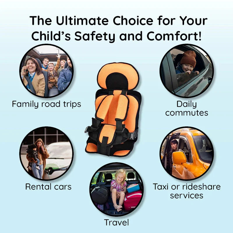 Travel Car Seat Portable Toddler Booster Safety Best Compact Harness Foldable
