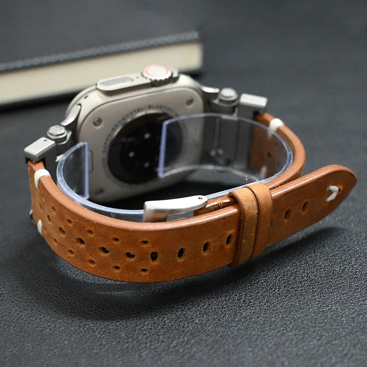 Watch Strap Genuine Leather Smartwatch Band