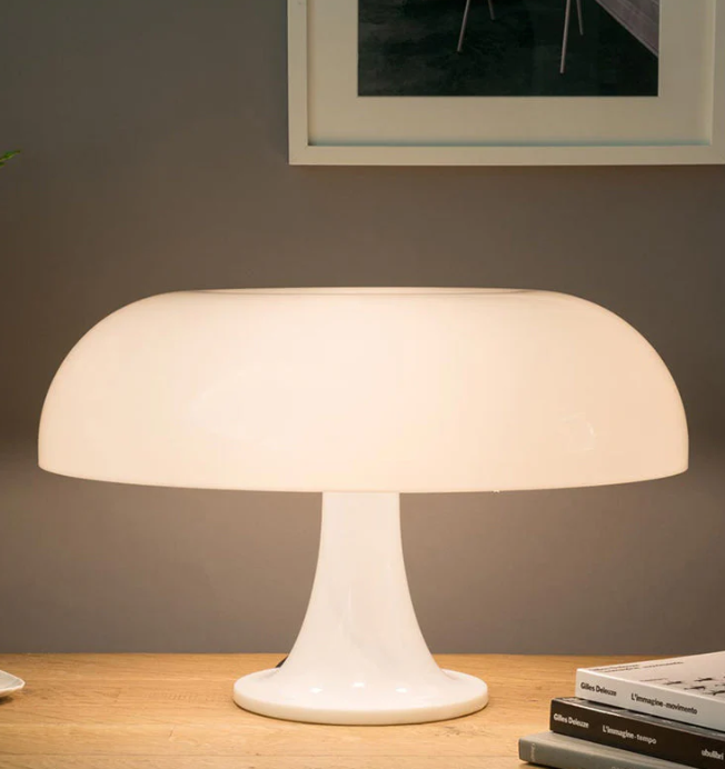 LED Table Lamp with Modern Mushroom Design