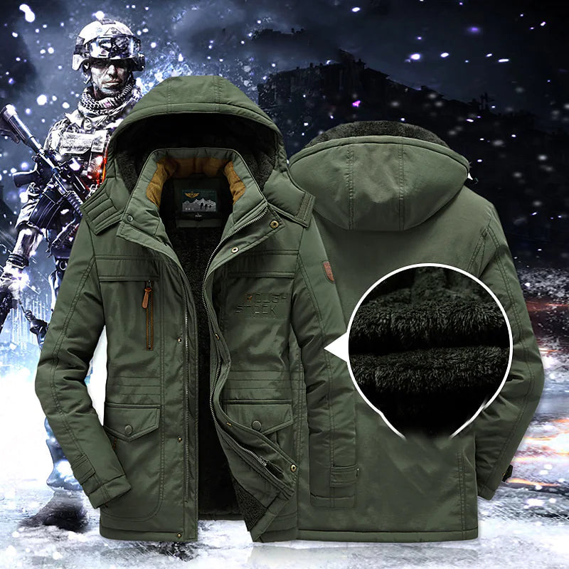 Men's Fleece Lined Winter Parka Jacket