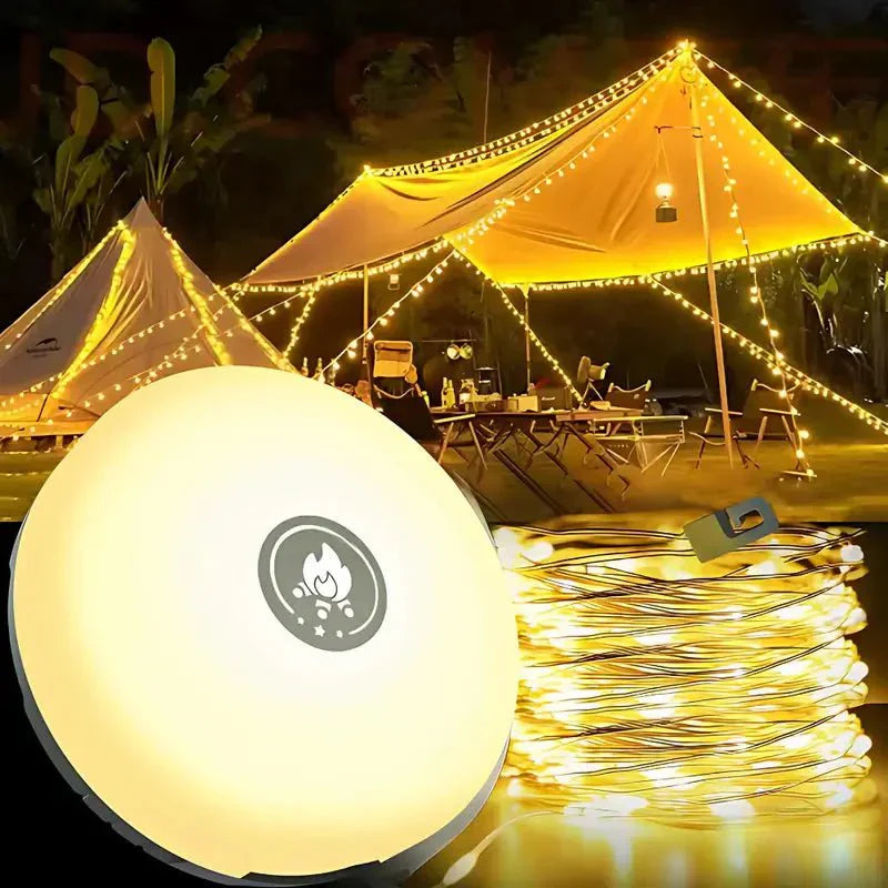 Outdoor Camping String Lights with Waterproof LED