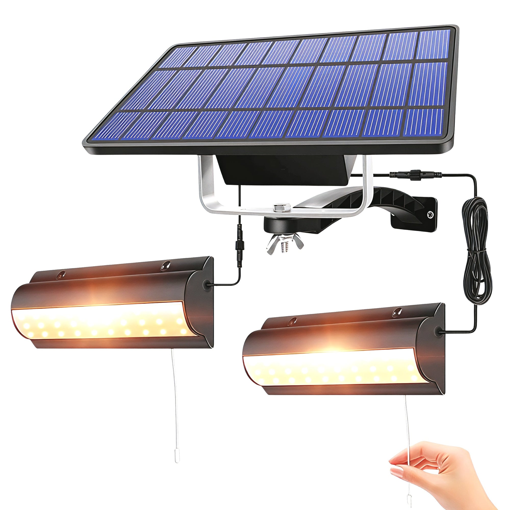 Solar Powered Outdoor Modern LED Wall Light