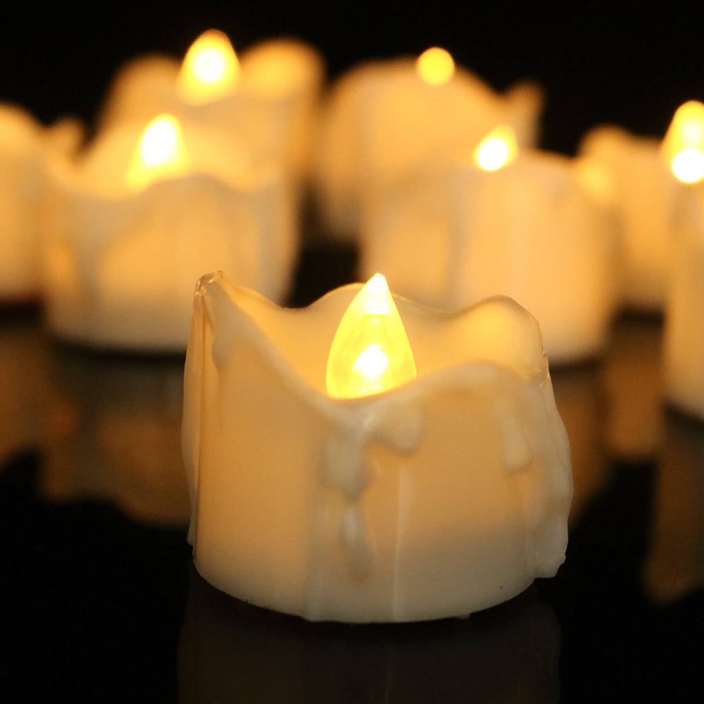LED Tealight Candles Warm Flicker Glow
