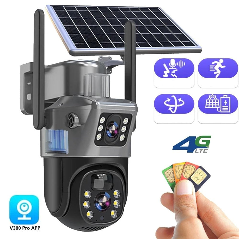 Security Camera Solar Outdoor Wireless 4K System