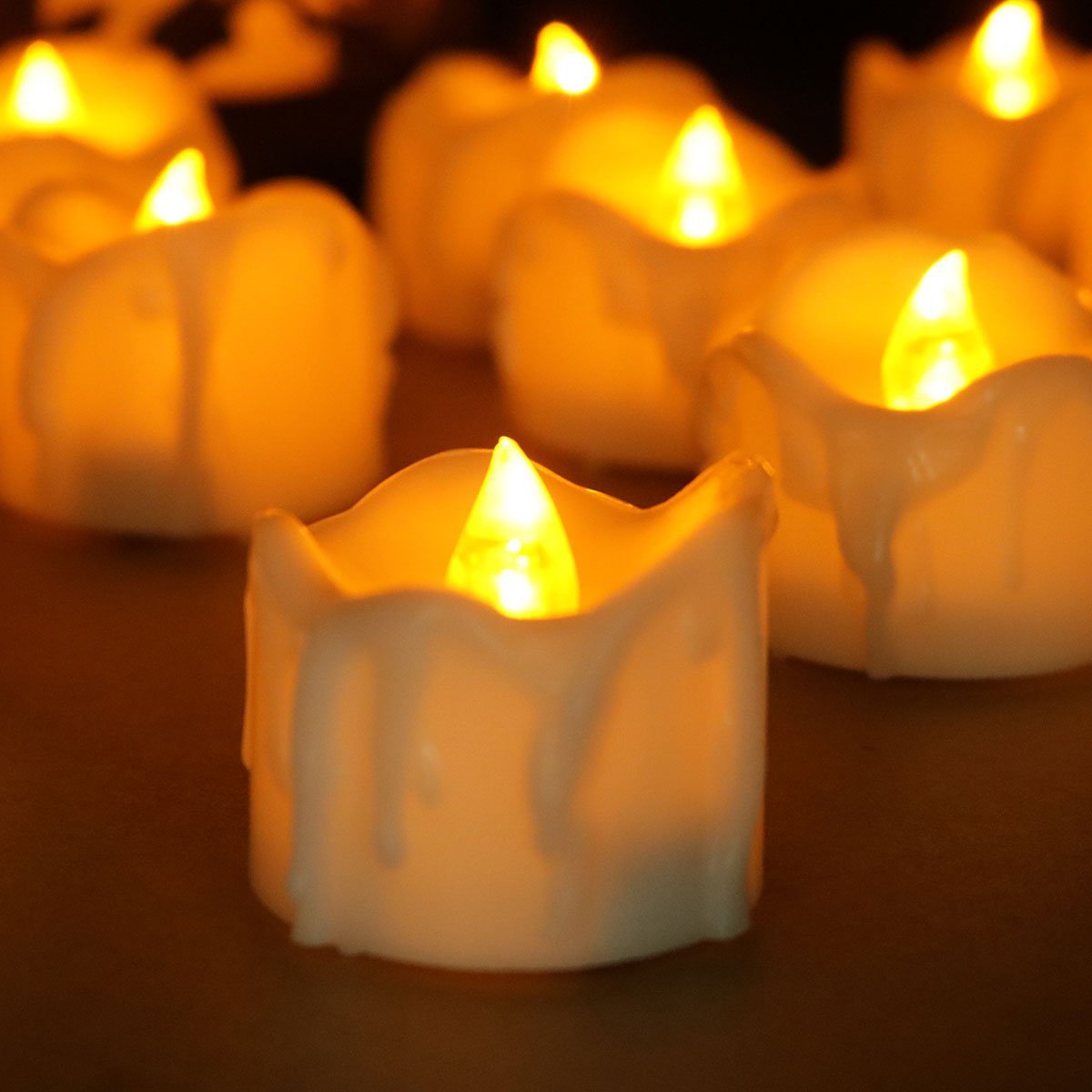 LED Tealight Candles Warm Flicker Glow