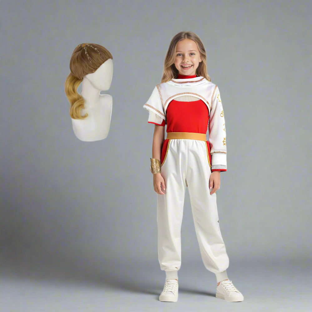 Girls Halloween Costume White Vampire Outfit Set