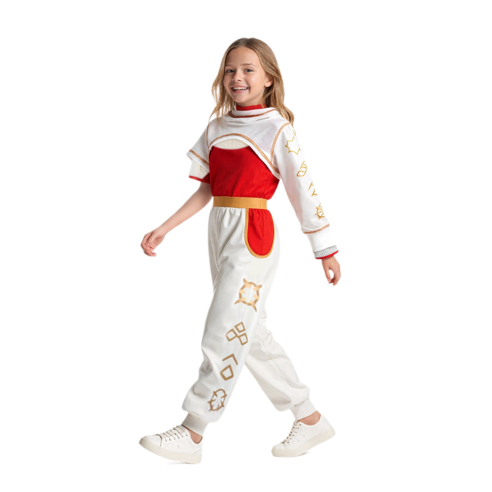 Girls Halloween Costume White Vampire Outfit Set
